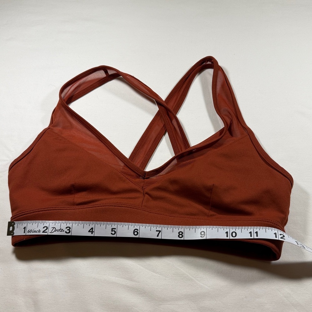 ALO Yoga Cross-Back Rust Sports Bra - Picture 5 of 8